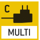 Alimentatore universale con ingresso universale e adattatori per connettori opzionali per UE GB CH USA AUS